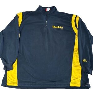 Pittsburgh Steelers NFL Team Apparel 1/4 Zip Fleece 
Men's Large